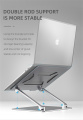 Verstelbare laptopstandaard met ventilatieopening
