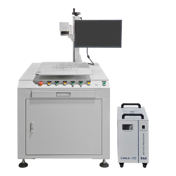 Dual Station Rotary UV Laser Marking Machine