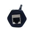 Conector feminino para fêmea.6 RJ45 com tampa