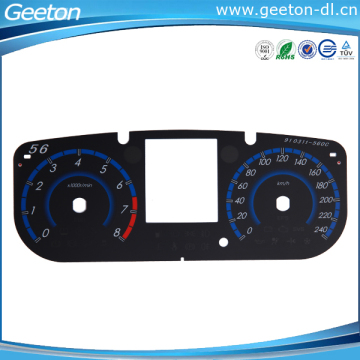 Custom Autobile Car Speedometer OEM Faceplates