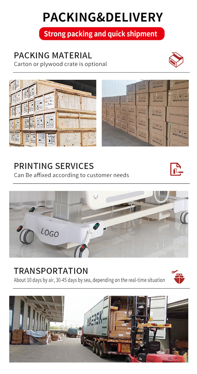 Hot sales 2 Crank Medical Bed 2 Function Hospital Bed Nursing Bed