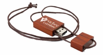 lanyard wooden usb drive with gift box