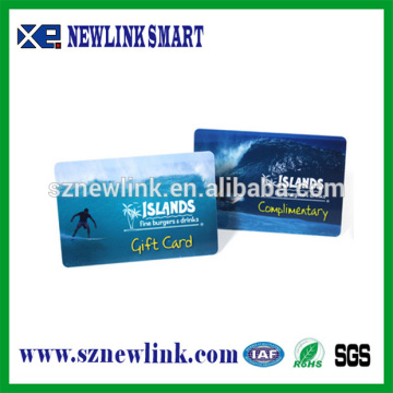 PVC recharge card