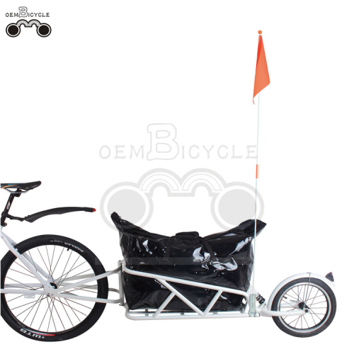 16 'rodas-quick release carga reboque da bicicleta com suspensão