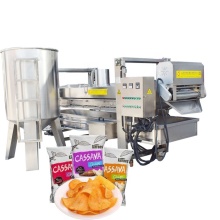 Big Capacity Plantain Chips and Cassava Fryer Machine - Continuous Cassava Chips Frying Equipment
