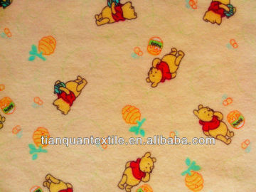 100% cotton flannel fabric for bedding set