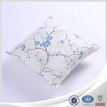 Flower Embroidered Linen Cotton Fabric Cushion