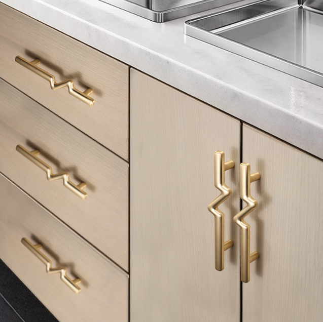modern fırçalanmış altın dolap çekmeceleri modern brushed gold cabinet pulls