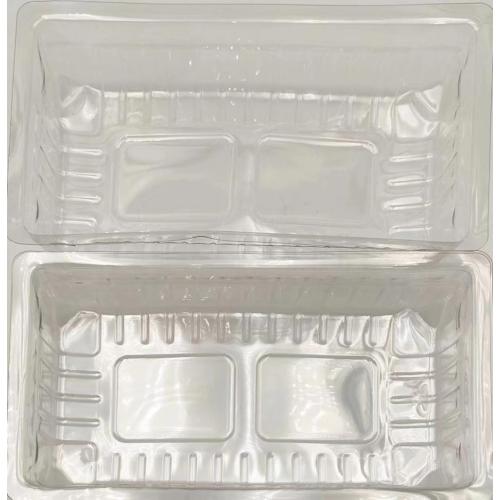 Caixa de embalagem de bandeja de alimentos para animais de estimação alta transparente