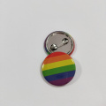 Insignia de botón de metal arcoíris personalizada
