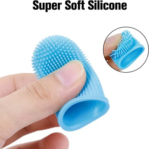 Dog Toothbrush Fingerbrush Silicone Pet Toothbrushes