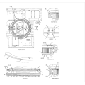 Cat374D Механизм поворота 3333009 3678361