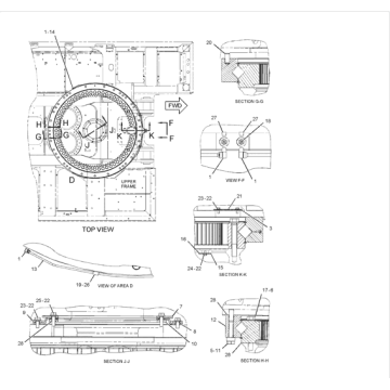 Cat374D Механизм поворота 3333009 3678361