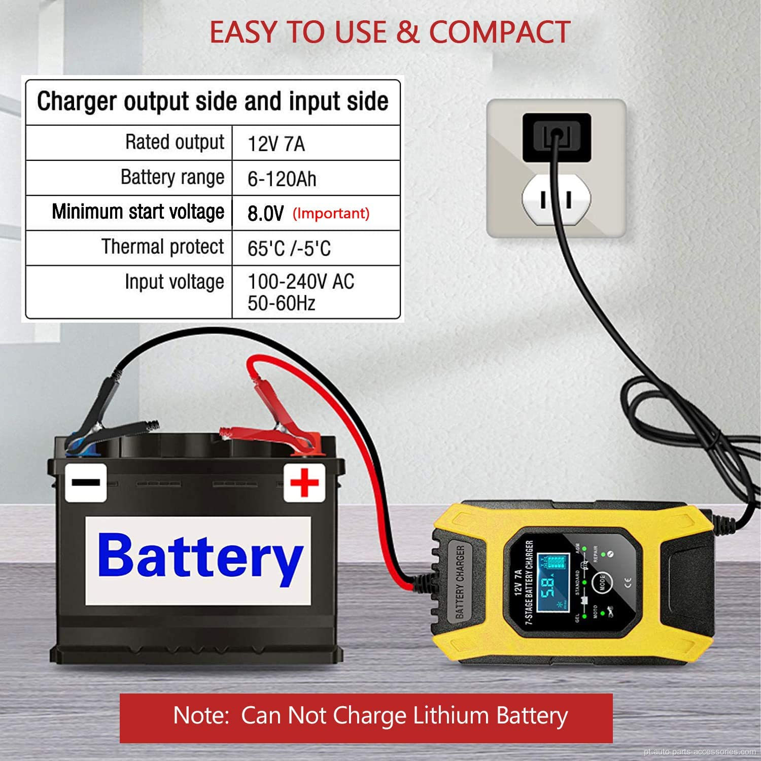 Hot Pow Bank Charger de carro portátil Jump Starter