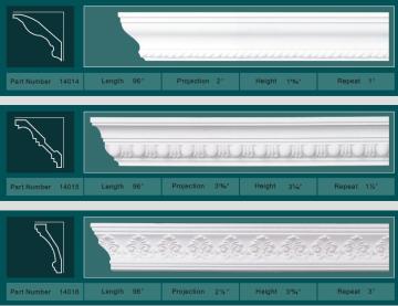 polyurethane cornice moulding/Moulding/counstruction material
