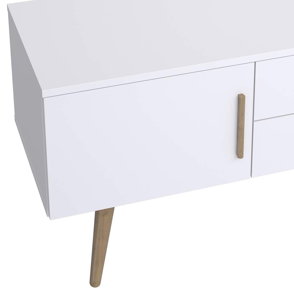 Armoire moderne avec pied en bois massif Modern cabinet With Solid Wood Leg