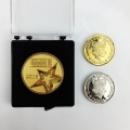 Coins métalliques en émail dur en émail dur 3D cassé en gros de l&#39;or