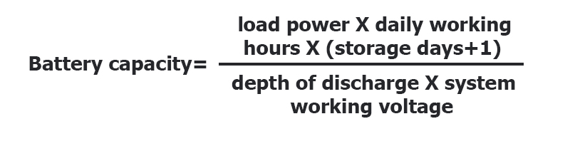 Battery capacity caculation