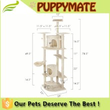 multifunctional cat scratch tree/cat tree tower cat condo pet toy