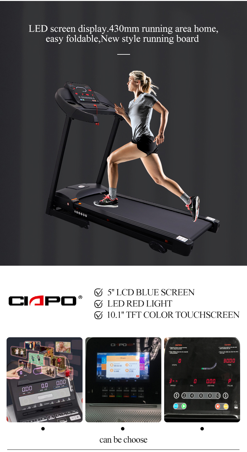 Smart electric foldable treadmill for running machine