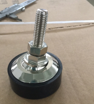 Adjustable rubber swivel mounting foot for Load cell