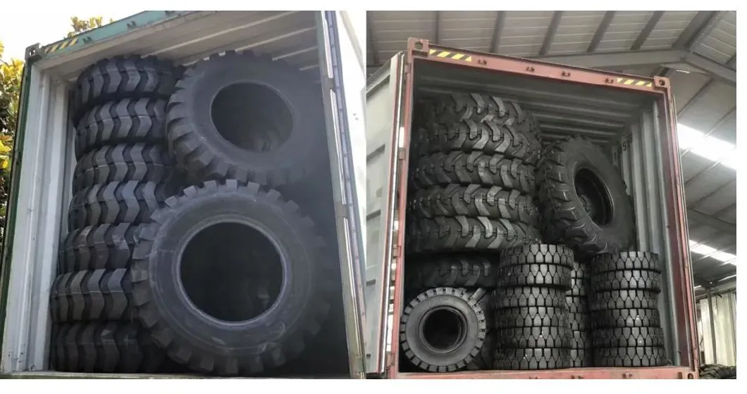 Pneumatic Press-on Skidsteer Industrial Solid Forklift Tyre (8.15-15 8.25-12 8.25-15 28X9-15 7.00-12) with Side Hole