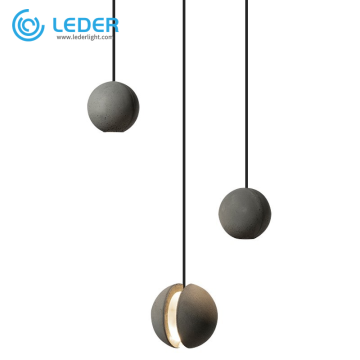 LEDER Large Concrete Pendant Lamps