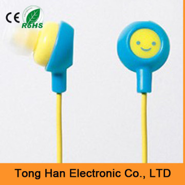 Cute design fruit color earphones wired in ear earphones for kids