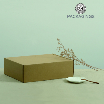 Brown color corrugated moving box package