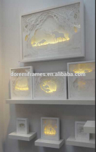 A4 particular balck and white MDF wood gift boxes export in shenzhen china