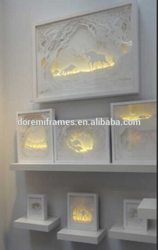 A4 particular balck and white MDF wood gift boxes export in shenzhen china