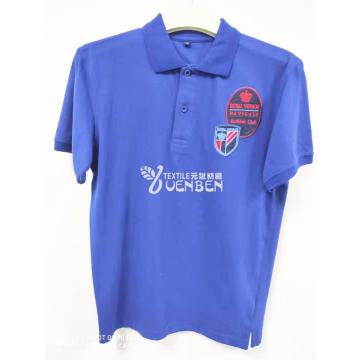 Polo İşlemeli Erkek Solid Fırçalanmış Jersey