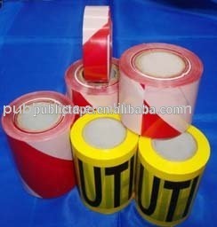 PE Warning Tape Warning Adhesive Tape Red&White