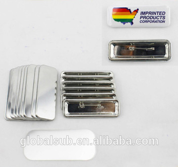 DIY Rectangle Sublimation Pin Lable Badges