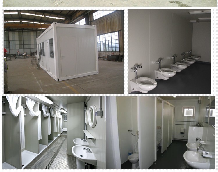 Container Toilet public portable cabin cheap prefabricated bathroom with toilet