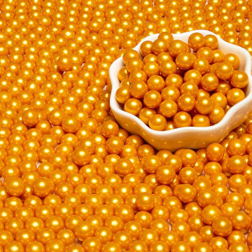 Chocolate Candy Cake with Sugar Icing and Ice Cream Decoration