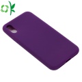 Capa de silicone cor sólida para iPhone XS