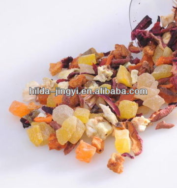 Flavored dried fruit mix tea