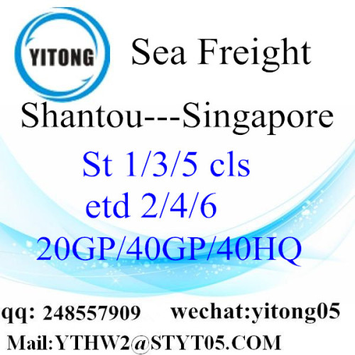 Servicio de envío internacional de Shantou a Singapur