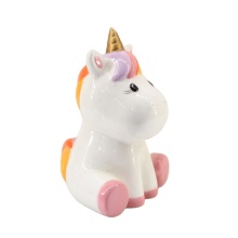 Unicorn Piggy Bank: Ceramic Coin Saving Box for Home Decor