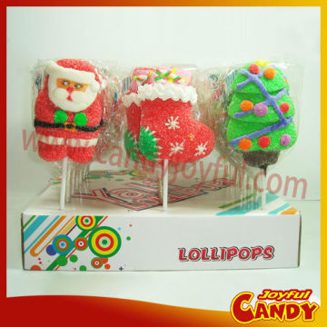 Christmas marshmallow lollipop candy