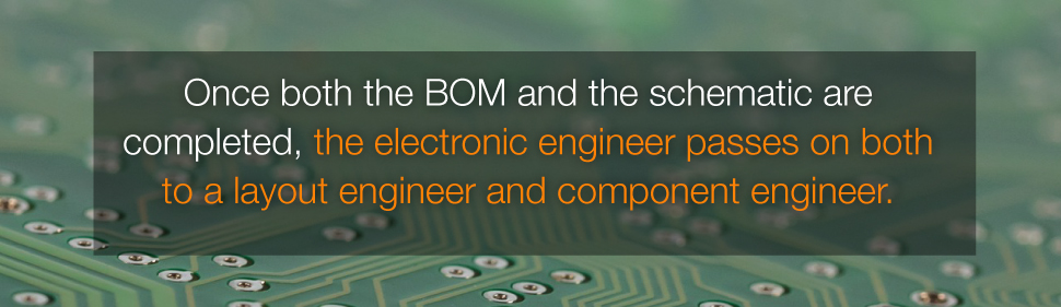 Once BOM and schematic are completed, PCB Layout Engineer and Component Engineer Will Continue The Design Work Once BOM and schematic are completed, PCB Layout Engineer and Component Engineer Will Continue The Design Work