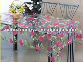 PVC Printed Tablecloth/ Transparent Soft PVC Tablecloth And Curtain