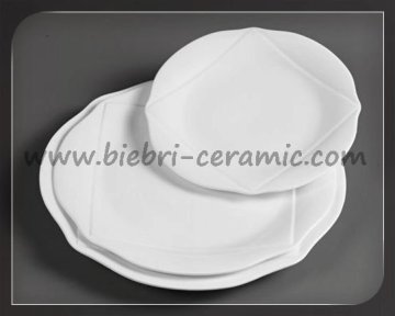 White Custom Porcelain Appetizer Plates