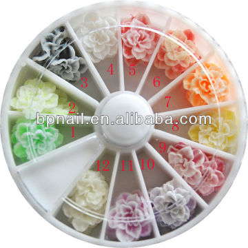 3D plastic nail art decoration/flower nail art fimo/fruit decoration nail art