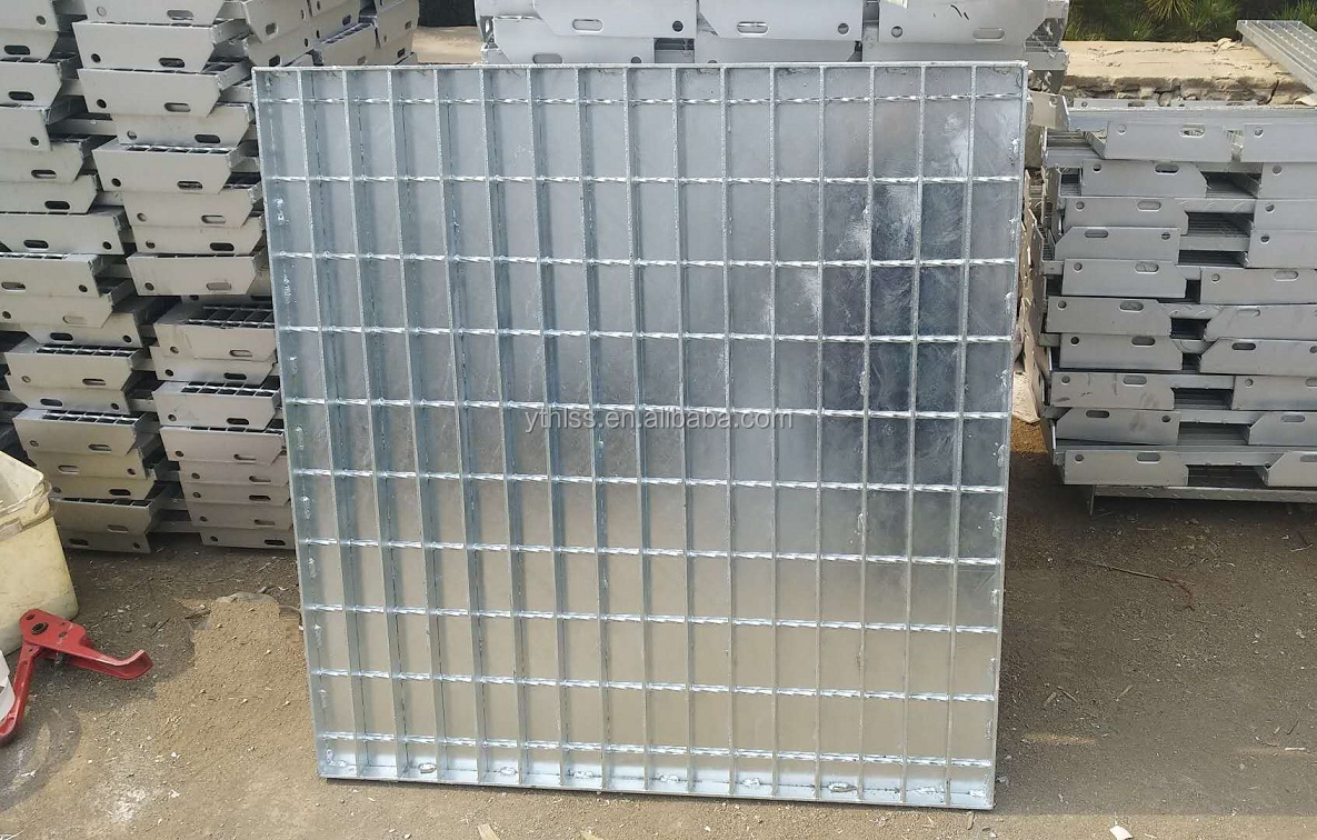 Hot Dip Galvanized MS/GI Composite Steel Grating with Checkered Plate Outdoor Compound Grating Plate