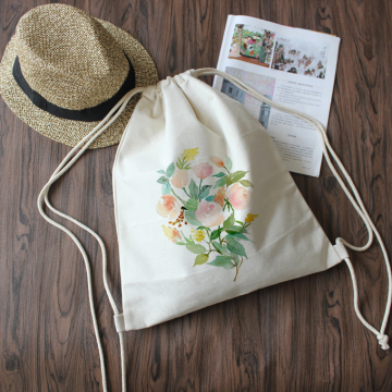 Simple and stylish one-shoulder canvas bag