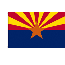 Sunshine Custom USA State Arizona 3x5 ft Orange Star Flag