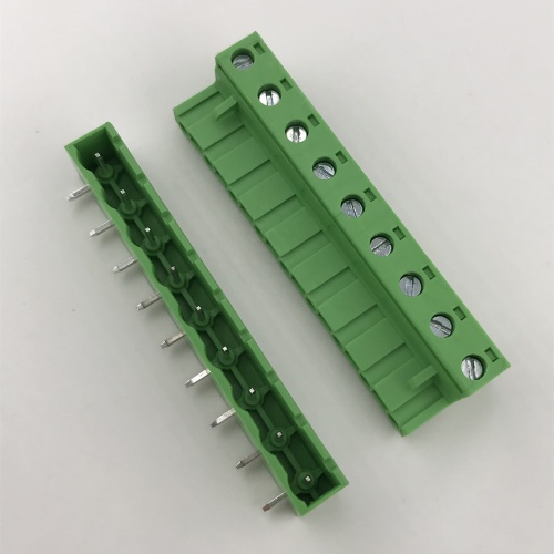 9 way contact 7.62 pitch plug-in terminal block