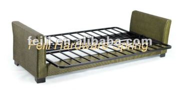 Hinges bed frame